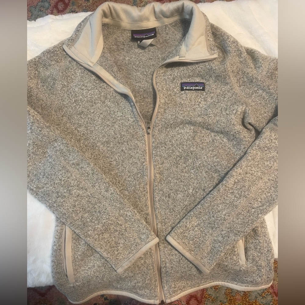 Patagonia Full Zip Gray Fleece Jacket Size S